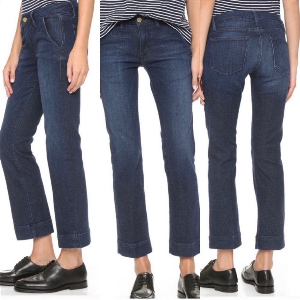 Frame Denim Le Slim Straight Trouser Size 25